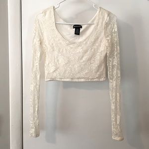 NWOT Wet Seal Long-sleeve Crop Top